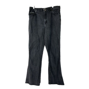 Lee Jeans Womens 16 Long Black Relaxed Bootcut High Rise At The Waist